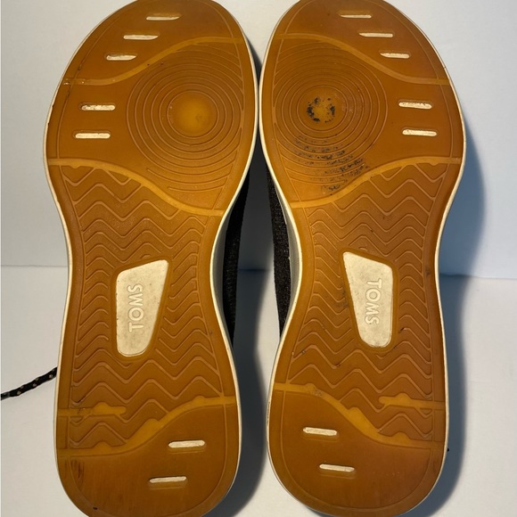 TOMS Tennis Shoes Arroyo Athletic Sneakers Lace‎ Up Navy Blue & Cream Woman Sz 7 - Picture 6 of 8